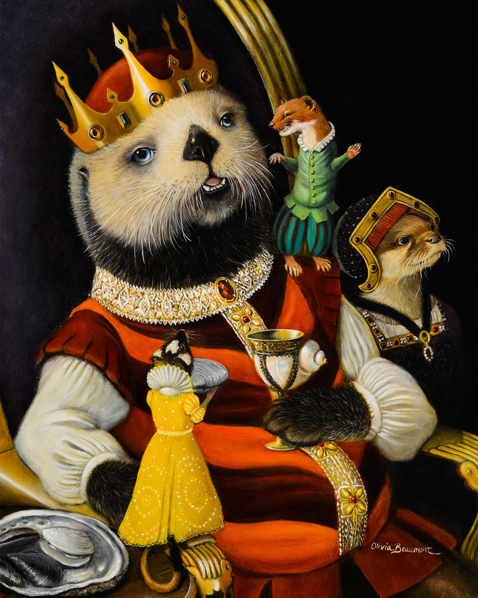 King Otto Bristleton III - otter prints