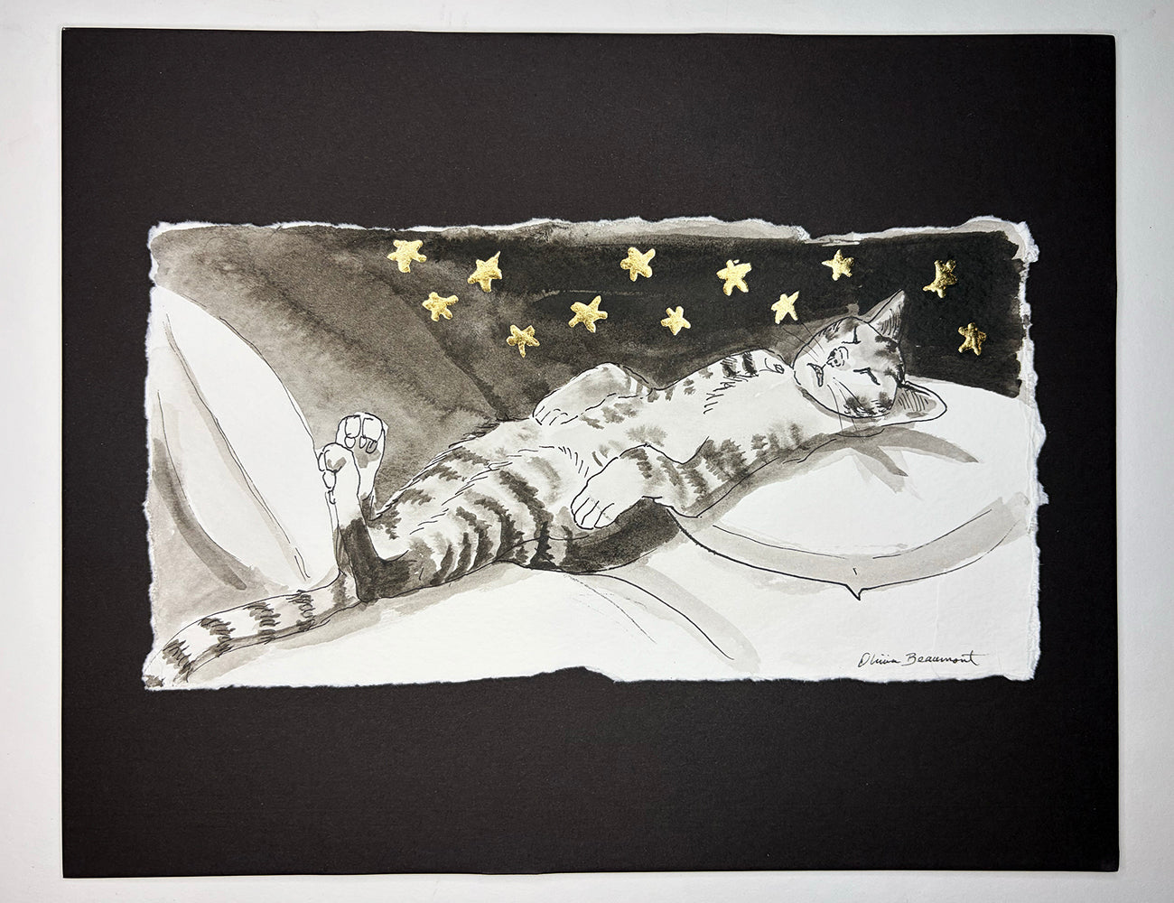 12 Stars for Naps- original ink drawing