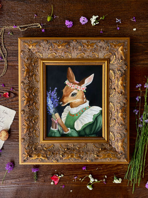Deer Art - Fiona - original oil painting