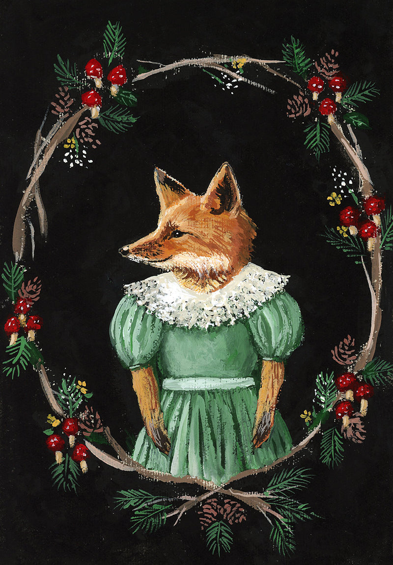 Agatha -fox print