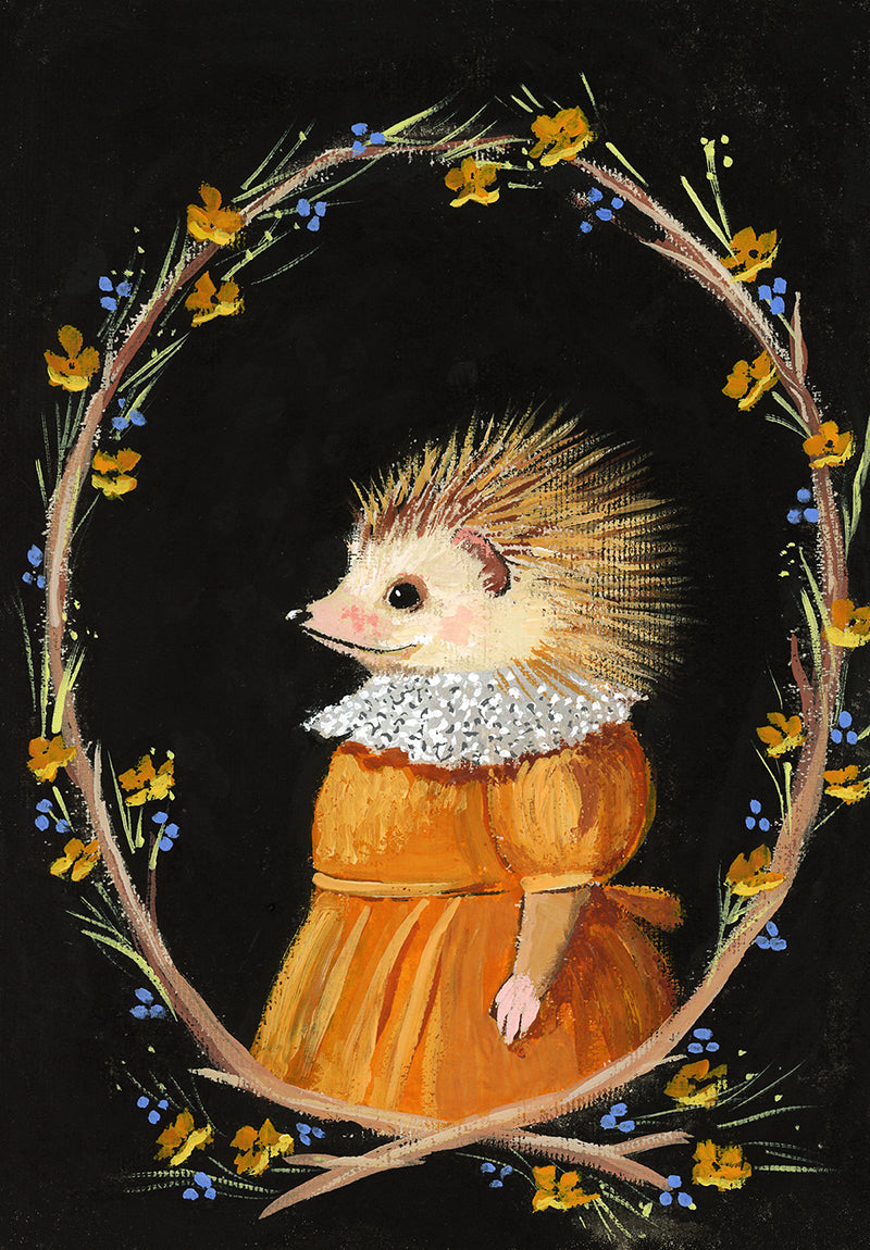 Beatrice - hedgehog print