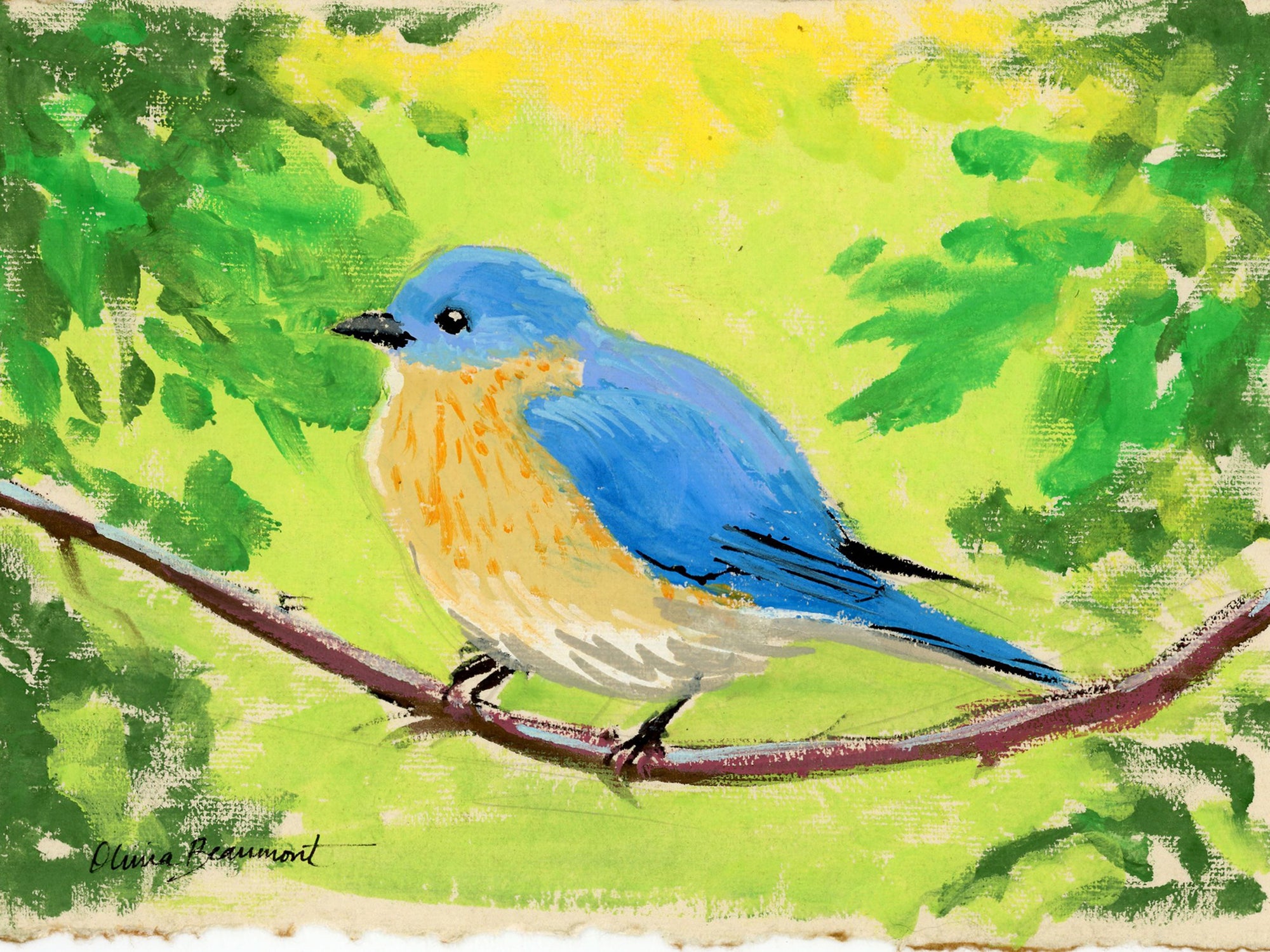 Bonny Blue - bird print