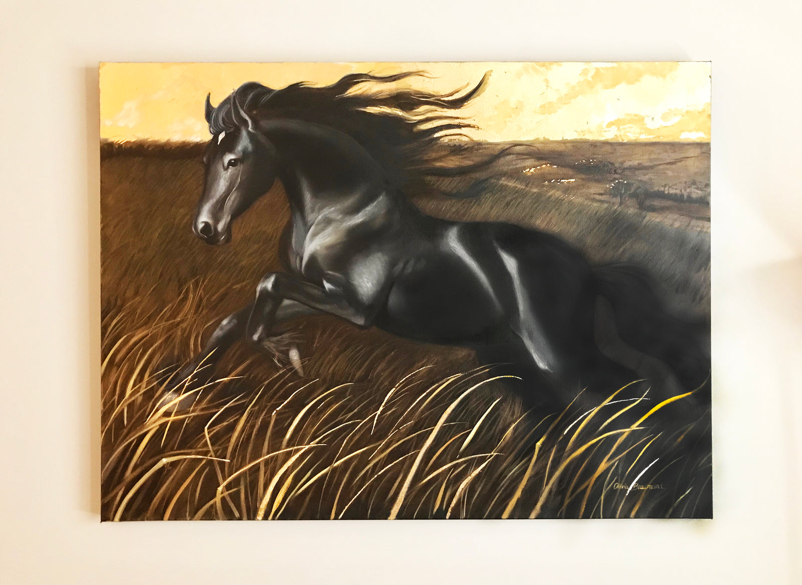 Golden Memories - oil painting