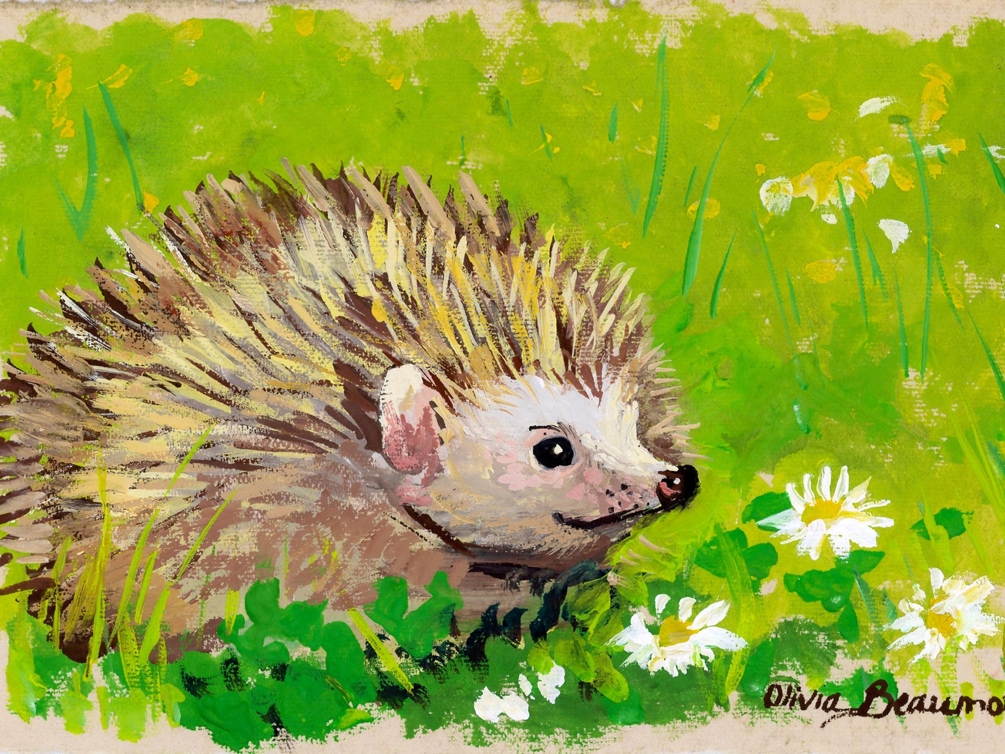 I'm Your Daisy - hedgehog print
