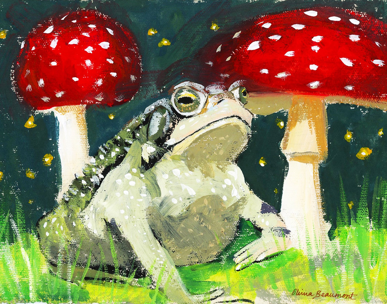 Just Listen - frog print