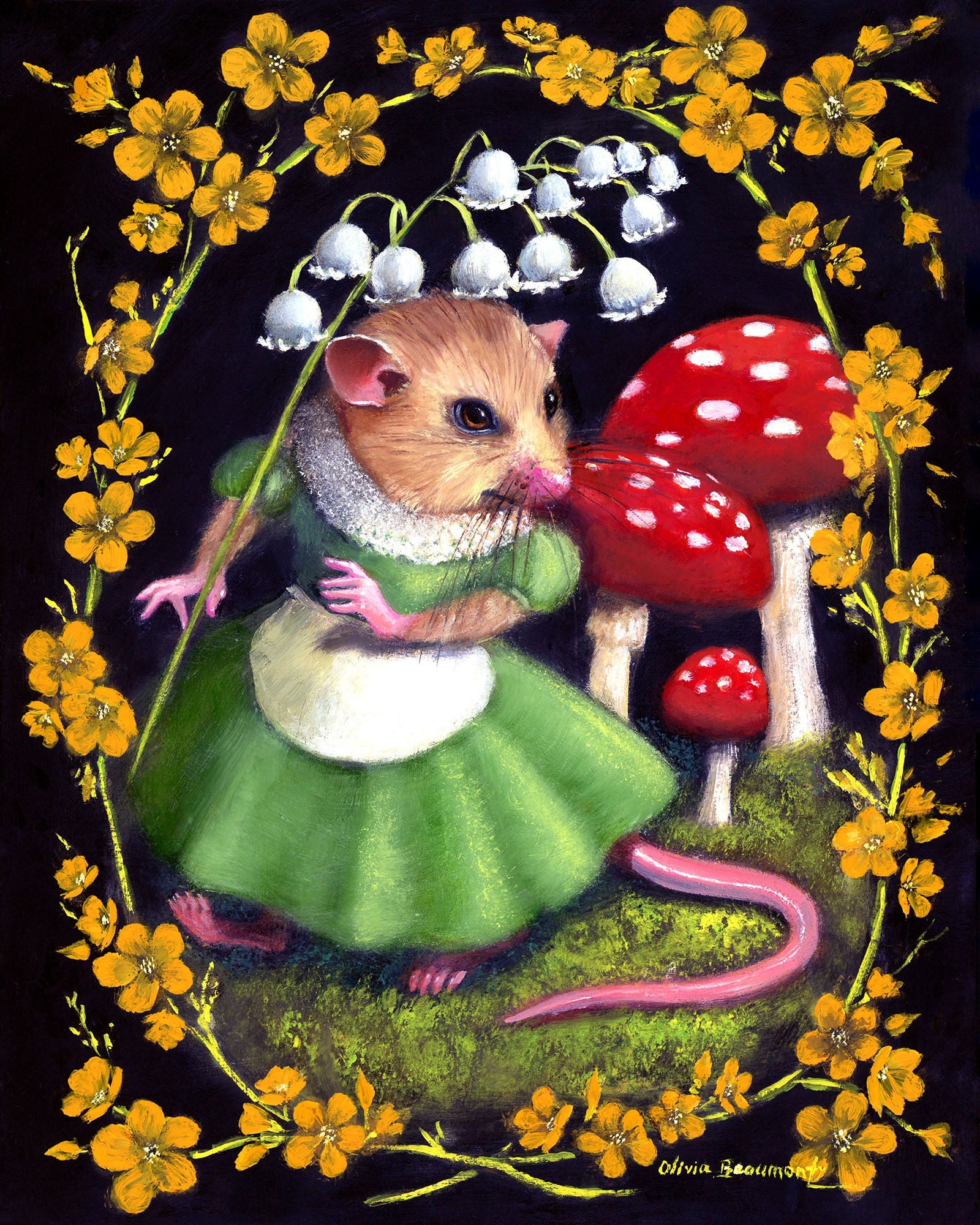 Mouse Artwork - Miss Marigold - prints