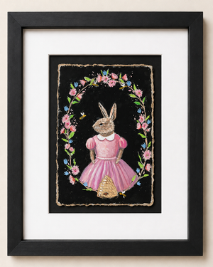 Peony Bunny - Original Painting