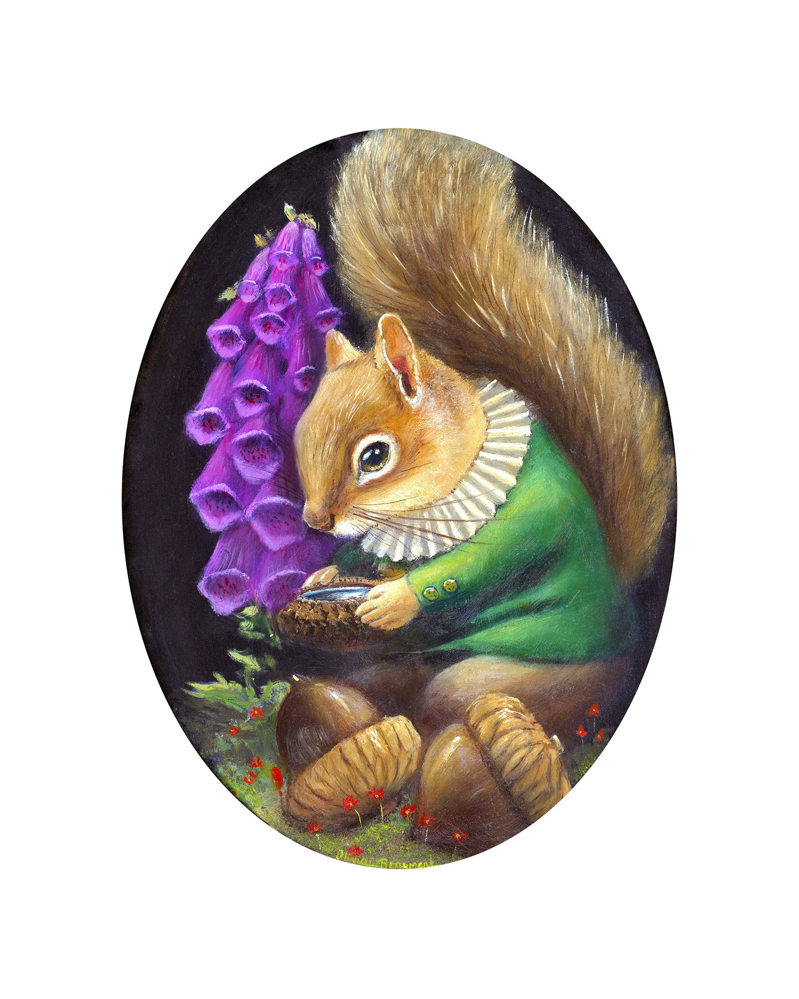 Squirrel artwork - Quincey Woodward - prints