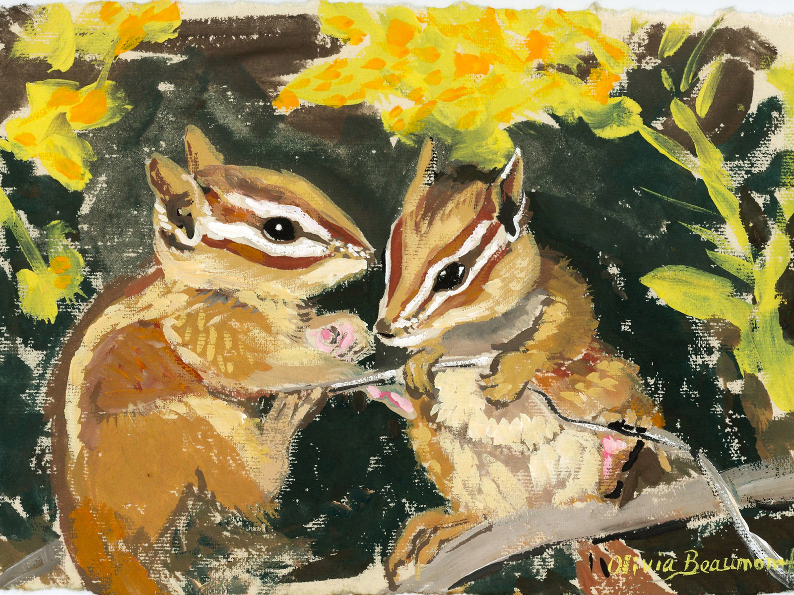Sharing is Caring - chipmunk print