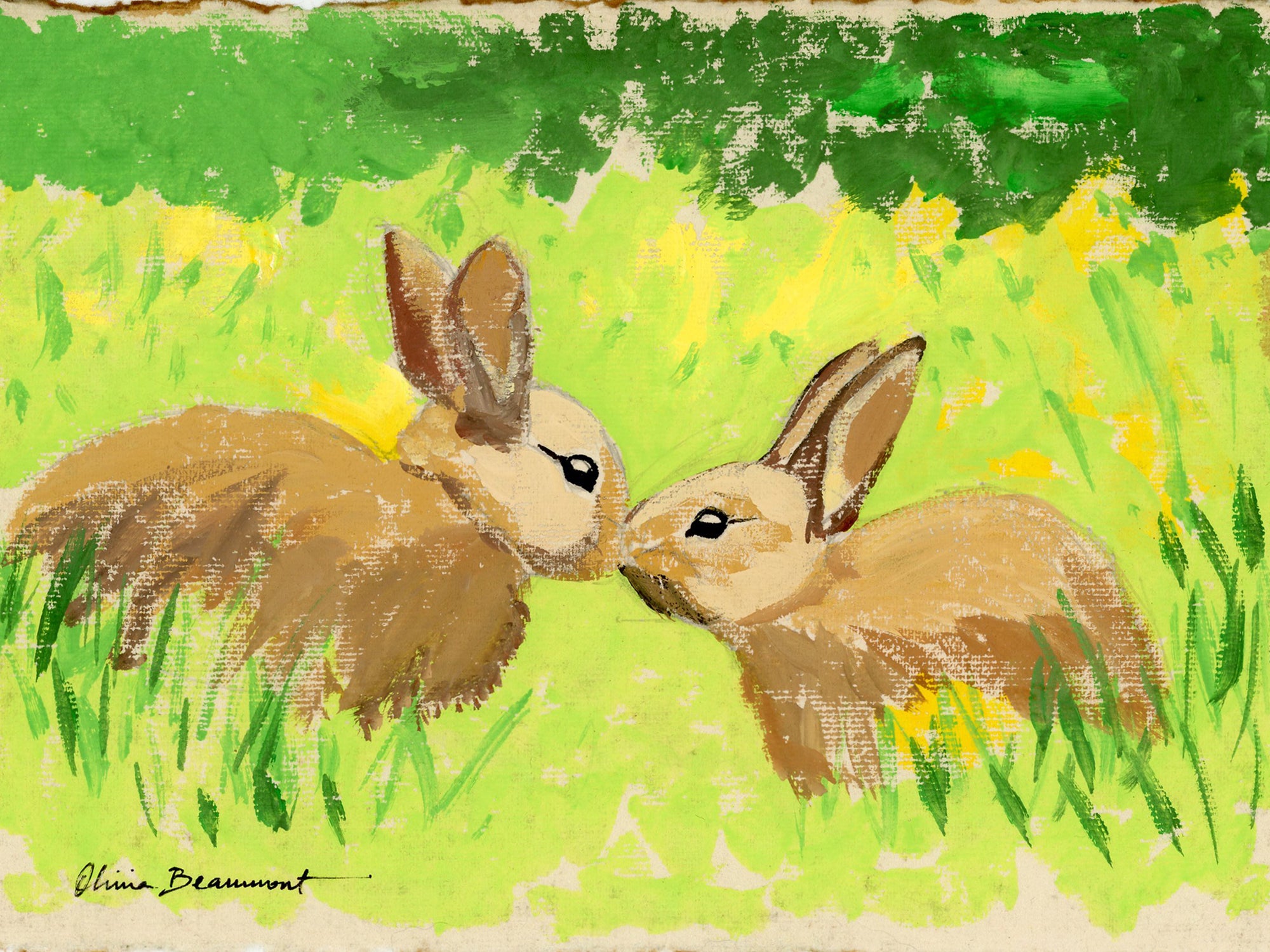 Sunshine and Kisses - bunny print