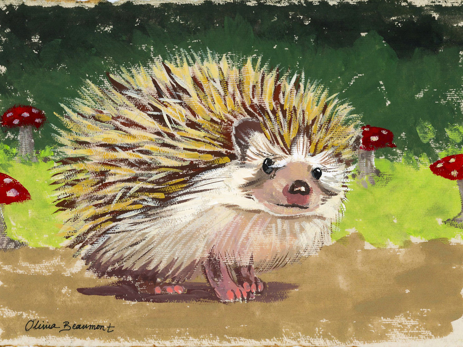 Unruffled Shuffle - hedgehog print
