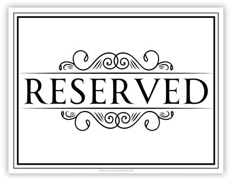 Reserved for Kate