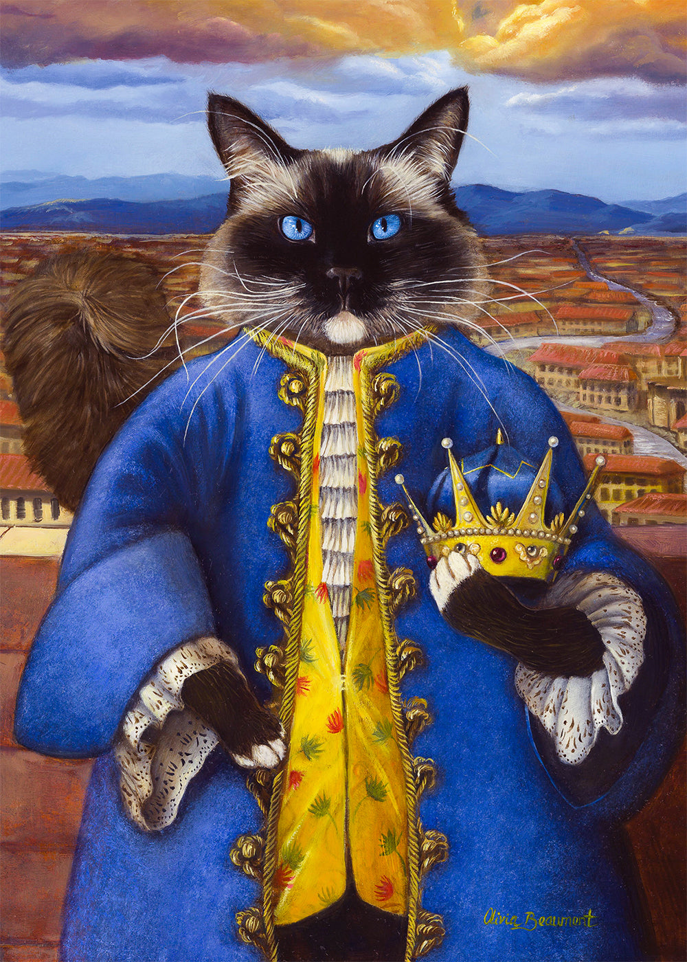 Emperor Cloonie - cat prints