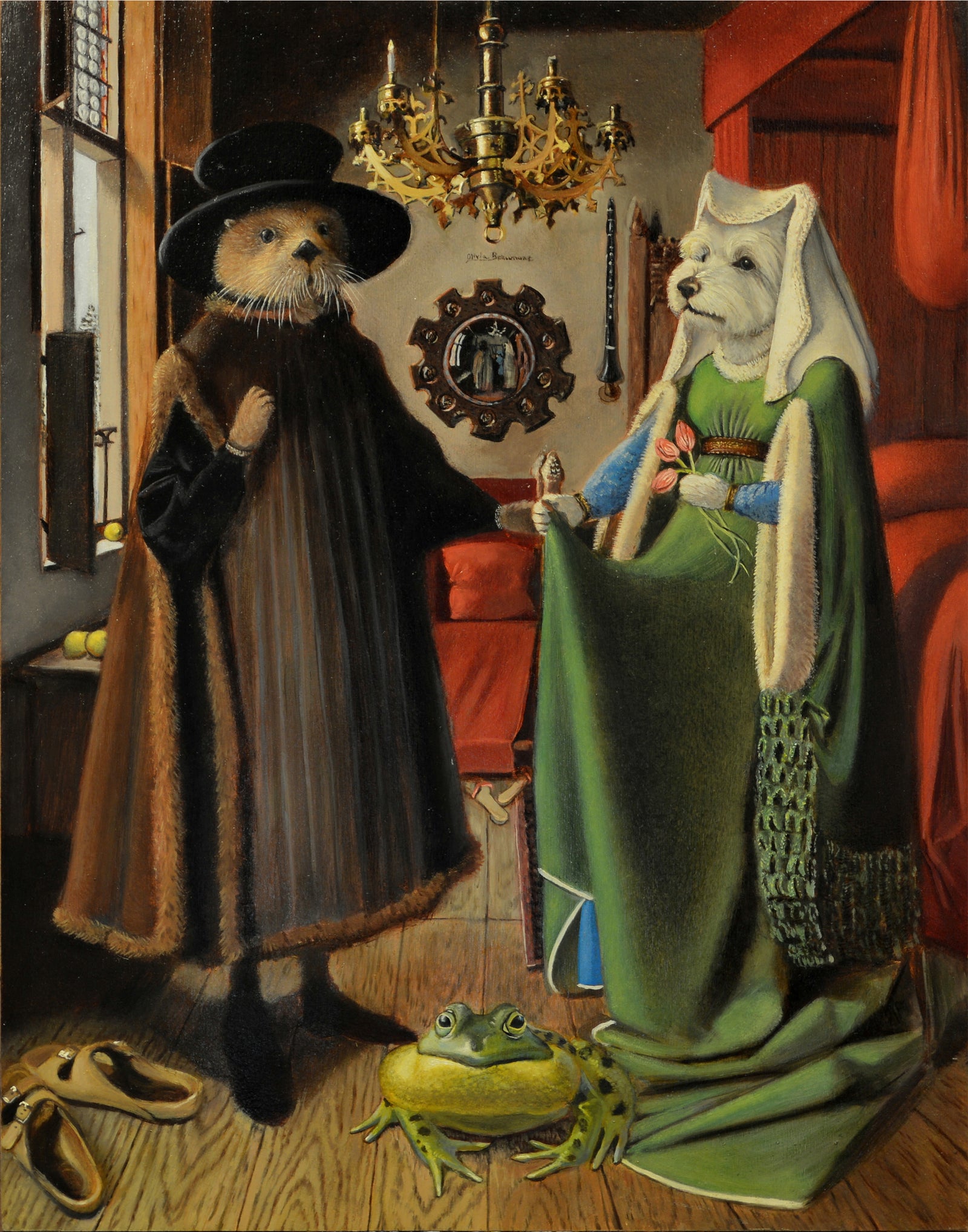 Flemish Marriage - otter print