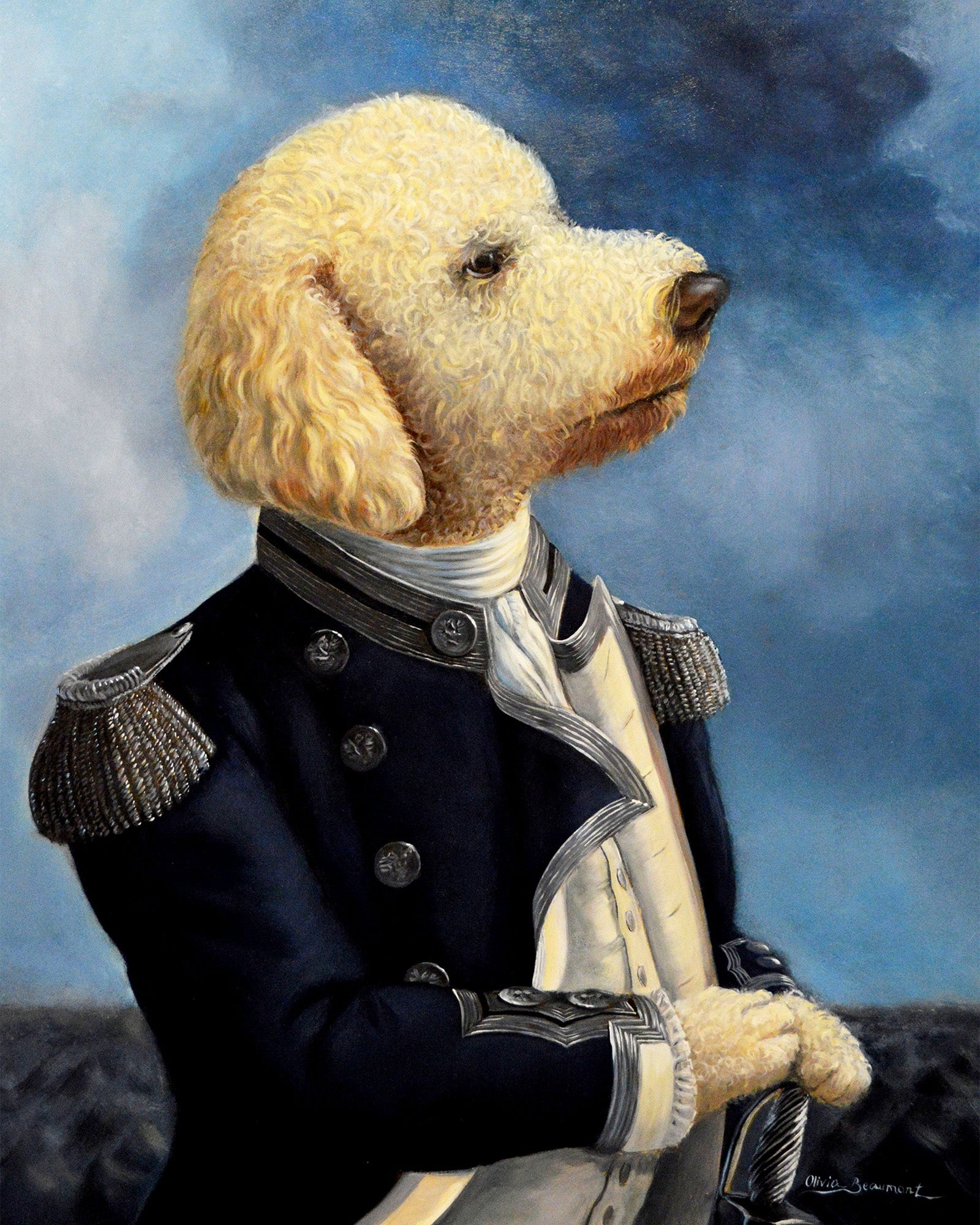 Franklin - goldendoodle print