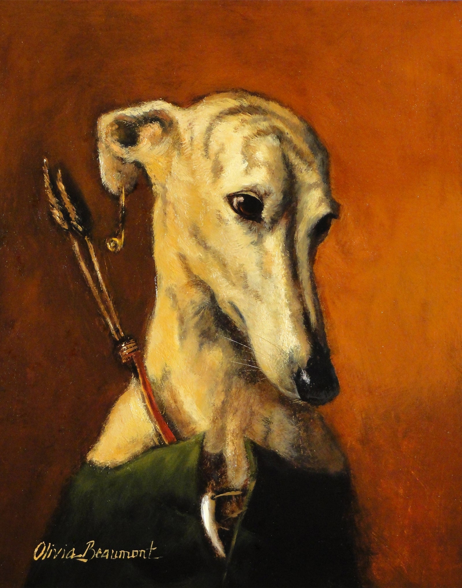 Huntress - greyhound prints