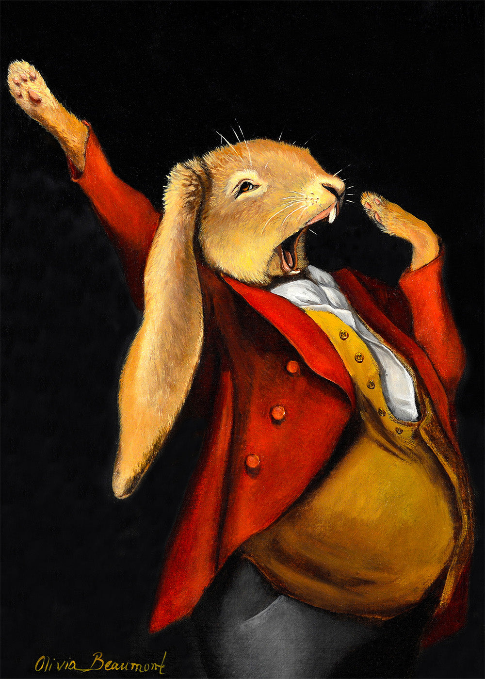 Leverette - rabbit print