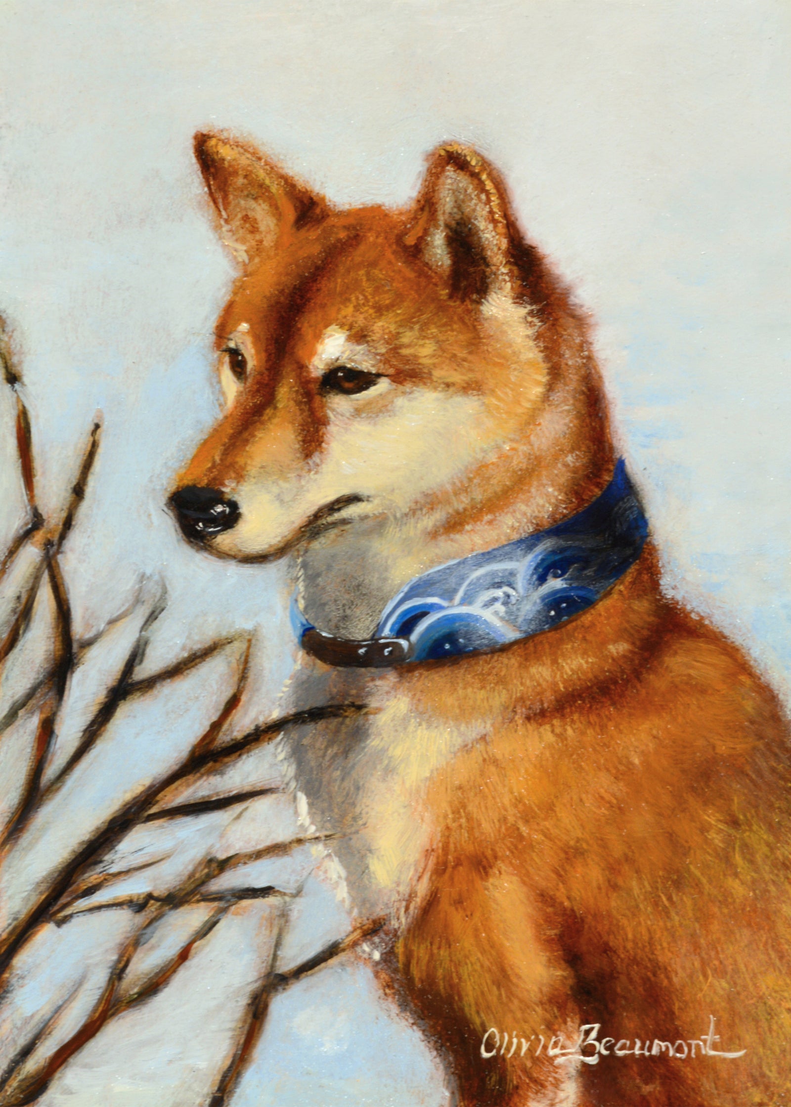 Little Brushwood Dog - shiba inu print