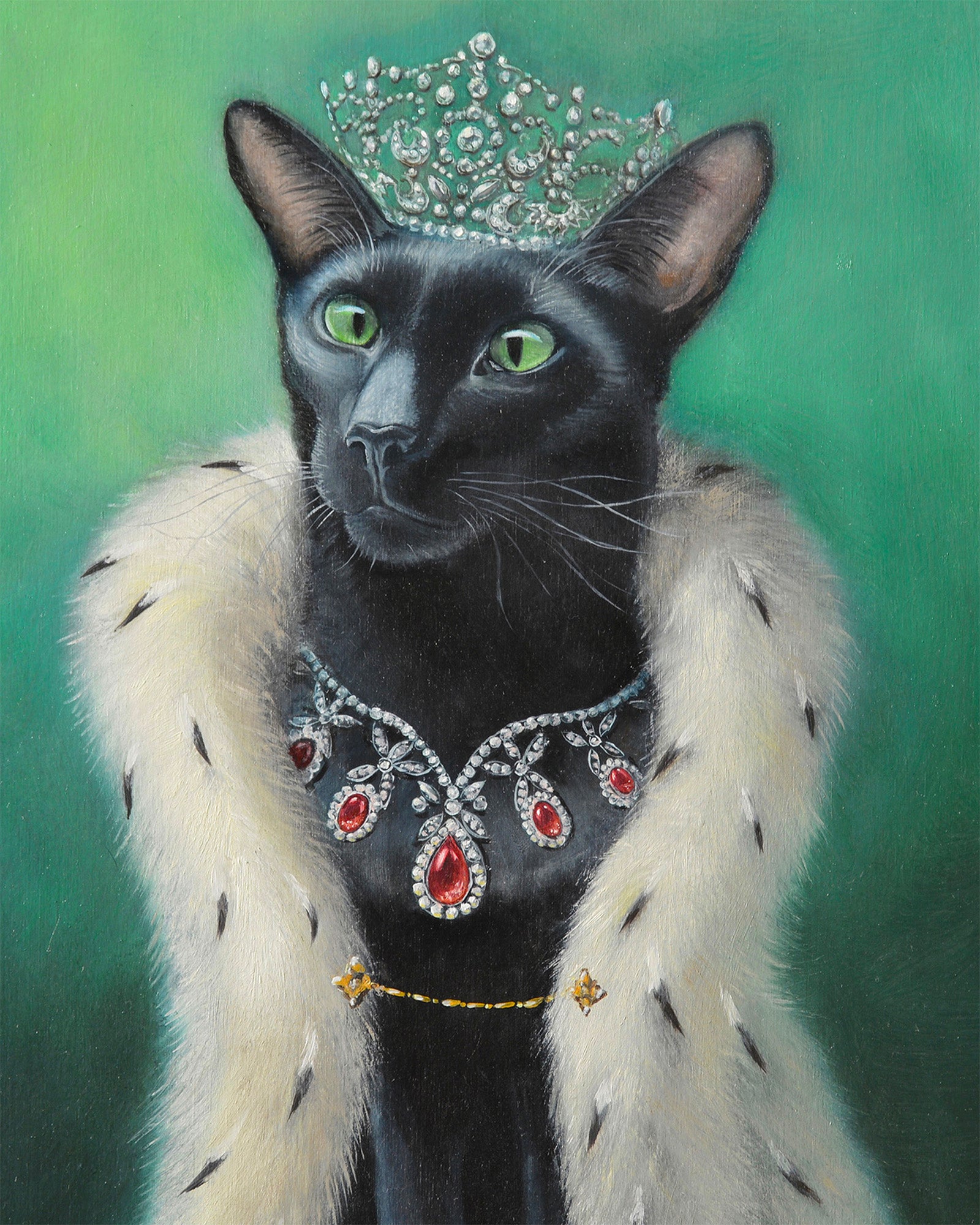 Midori - cat print - Olivia Beaumont Fine Art