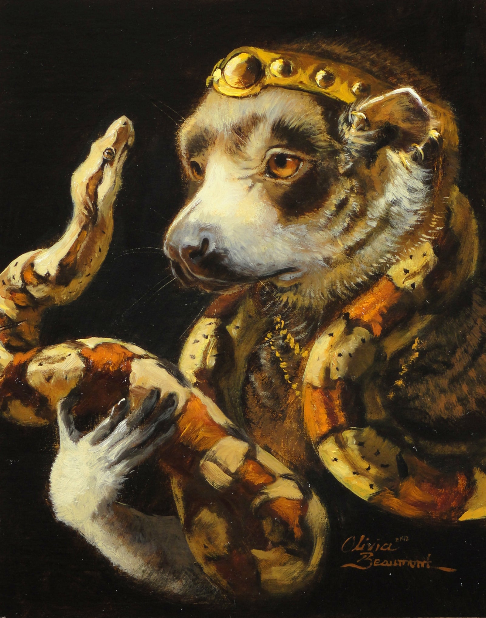 Mind What You Say - lemur and boa