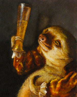 Naming the Brew - sloth prints