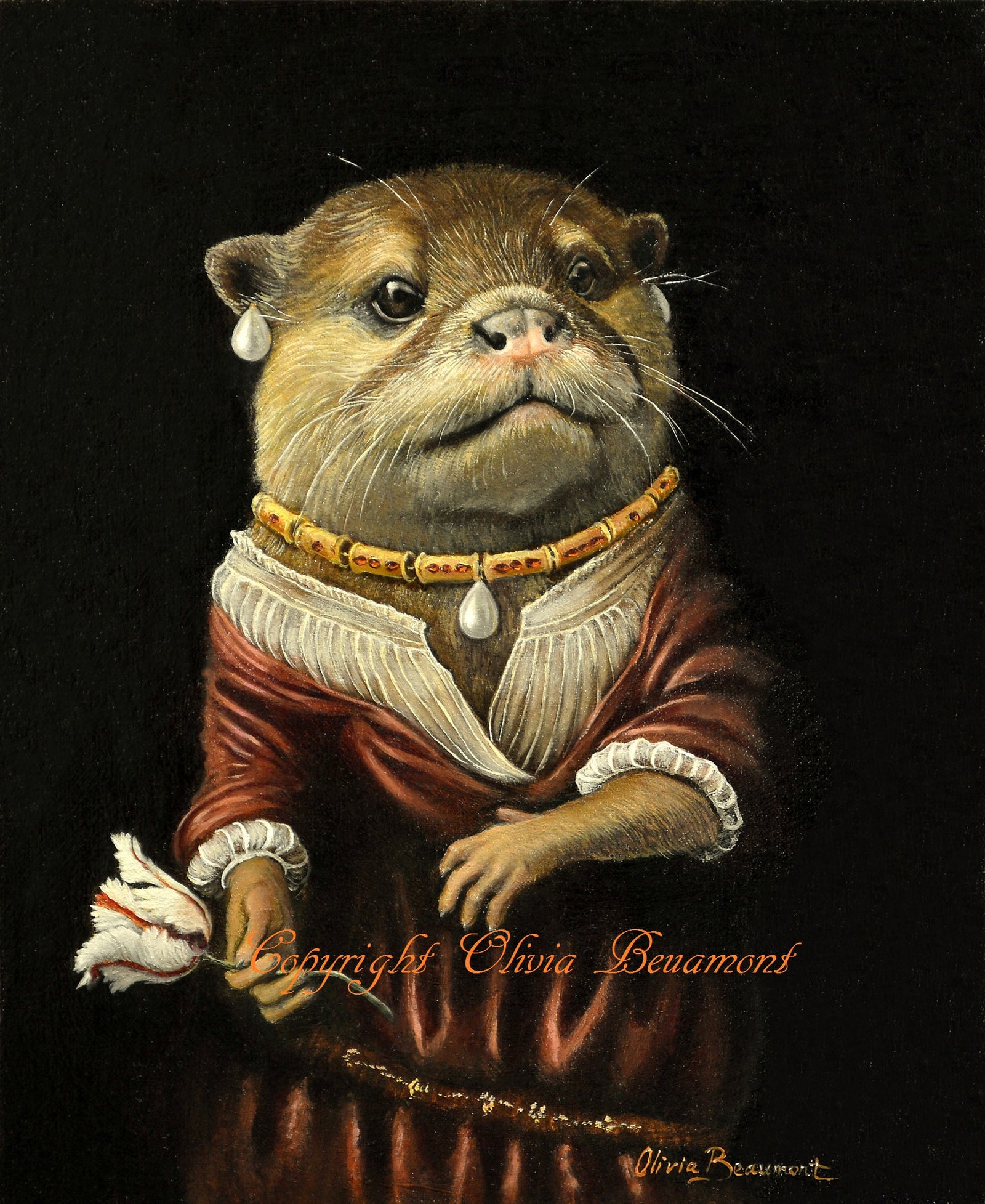 Saskia - otter prints