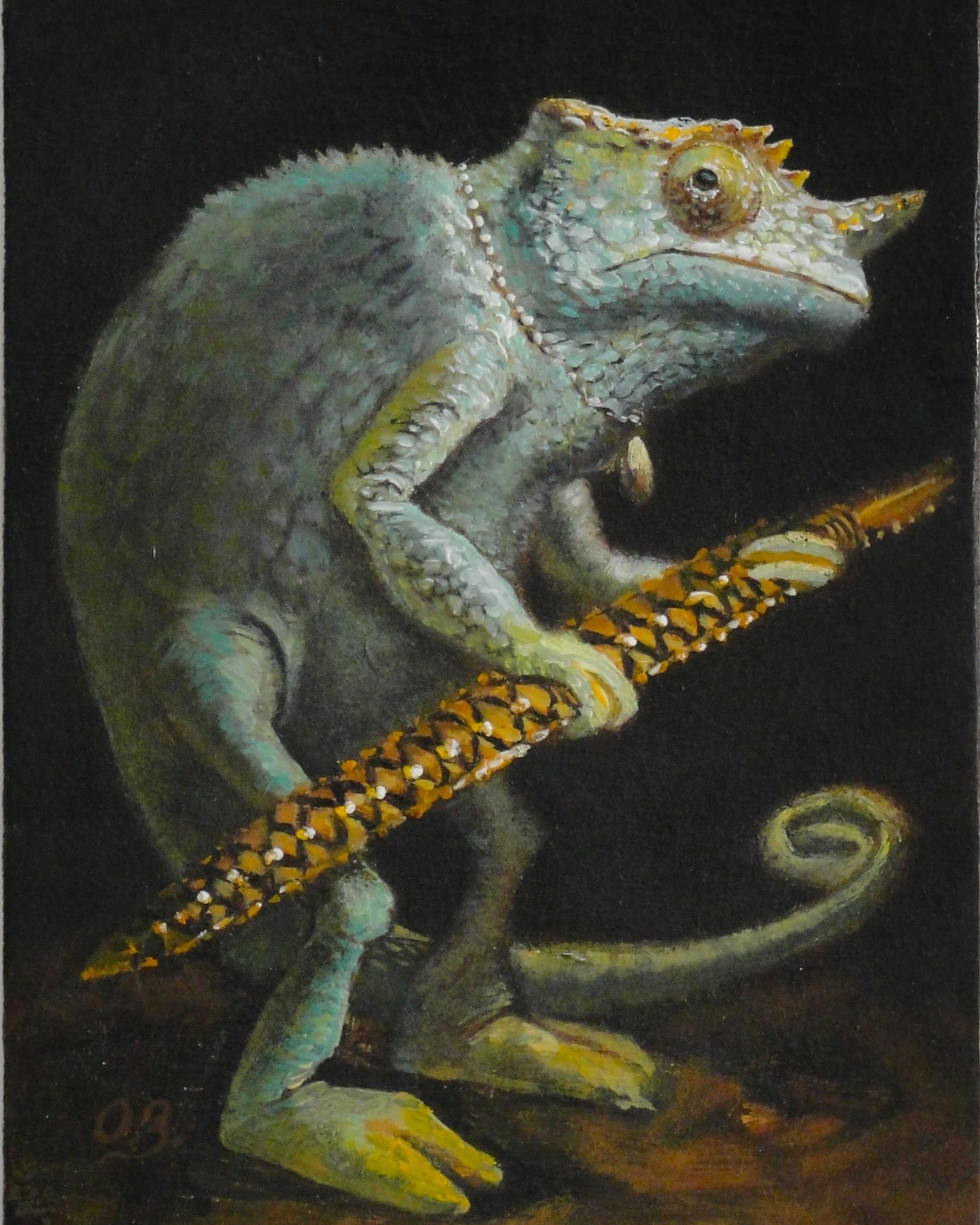 Scion with Sword of Ruytenburgh - chameleon print