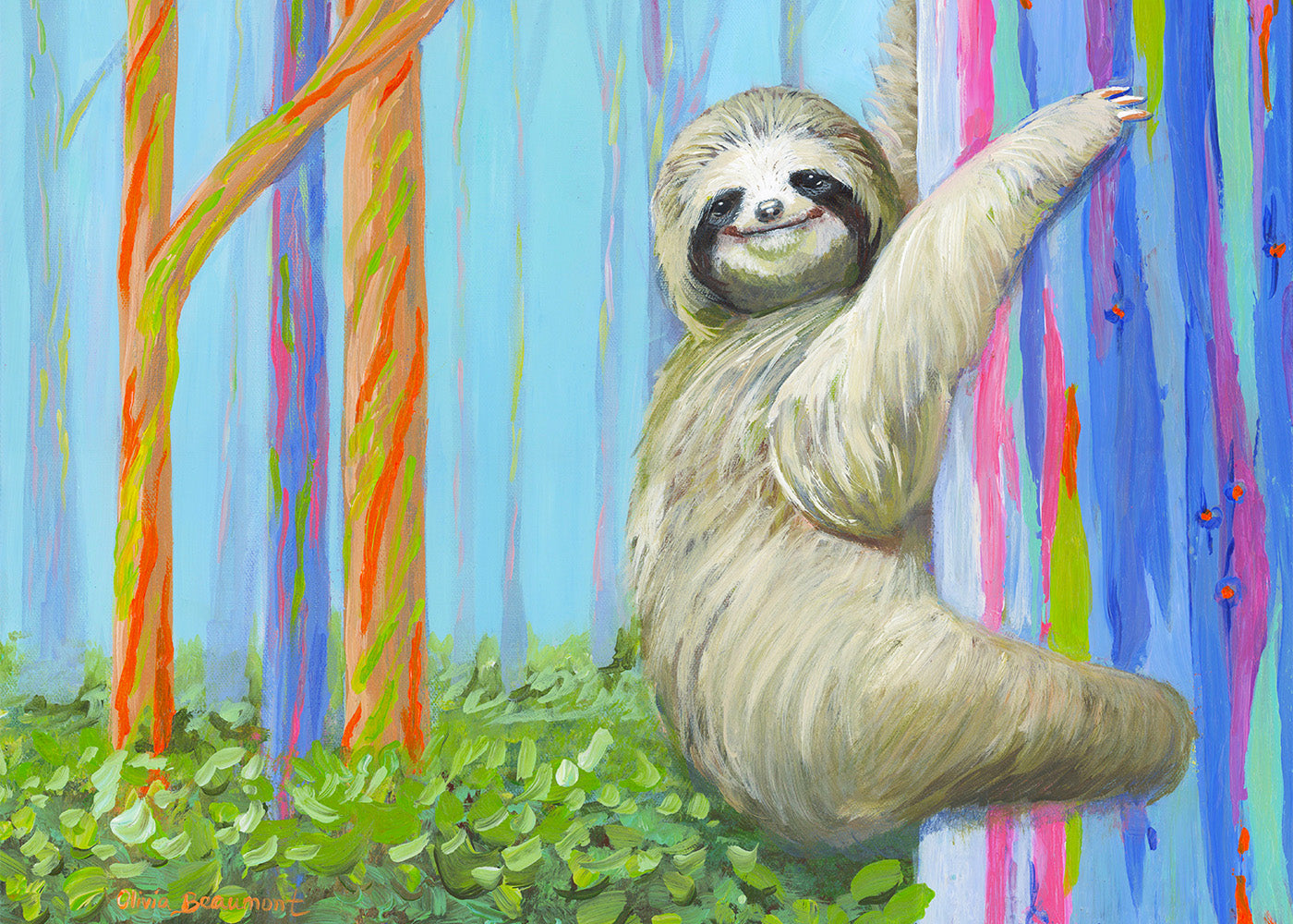 Slow Ride - sloth prints