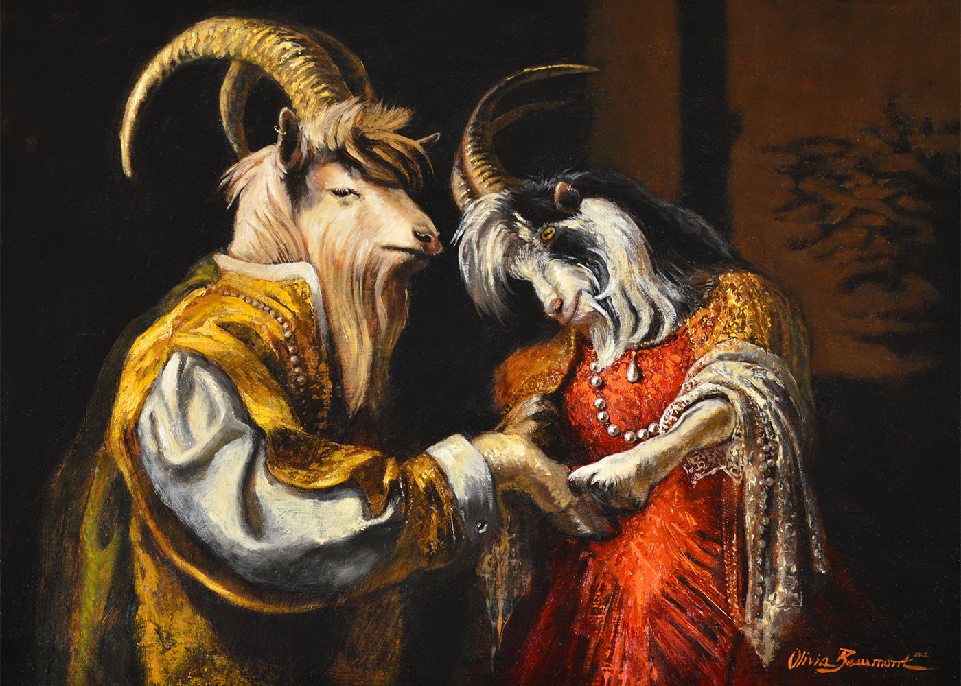 Something Too Dear - goat prints