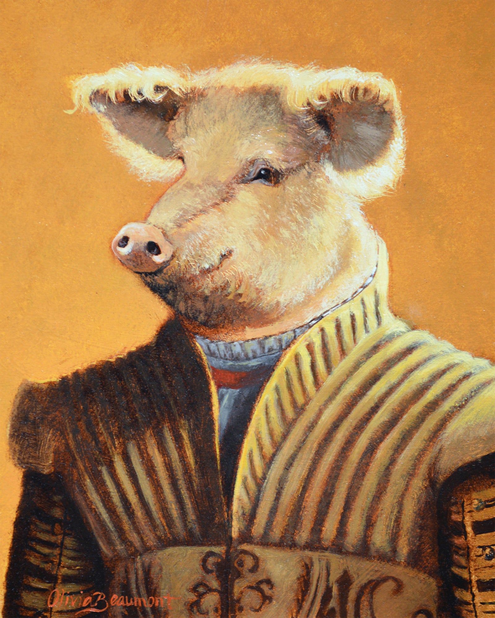 The Historian - pig print