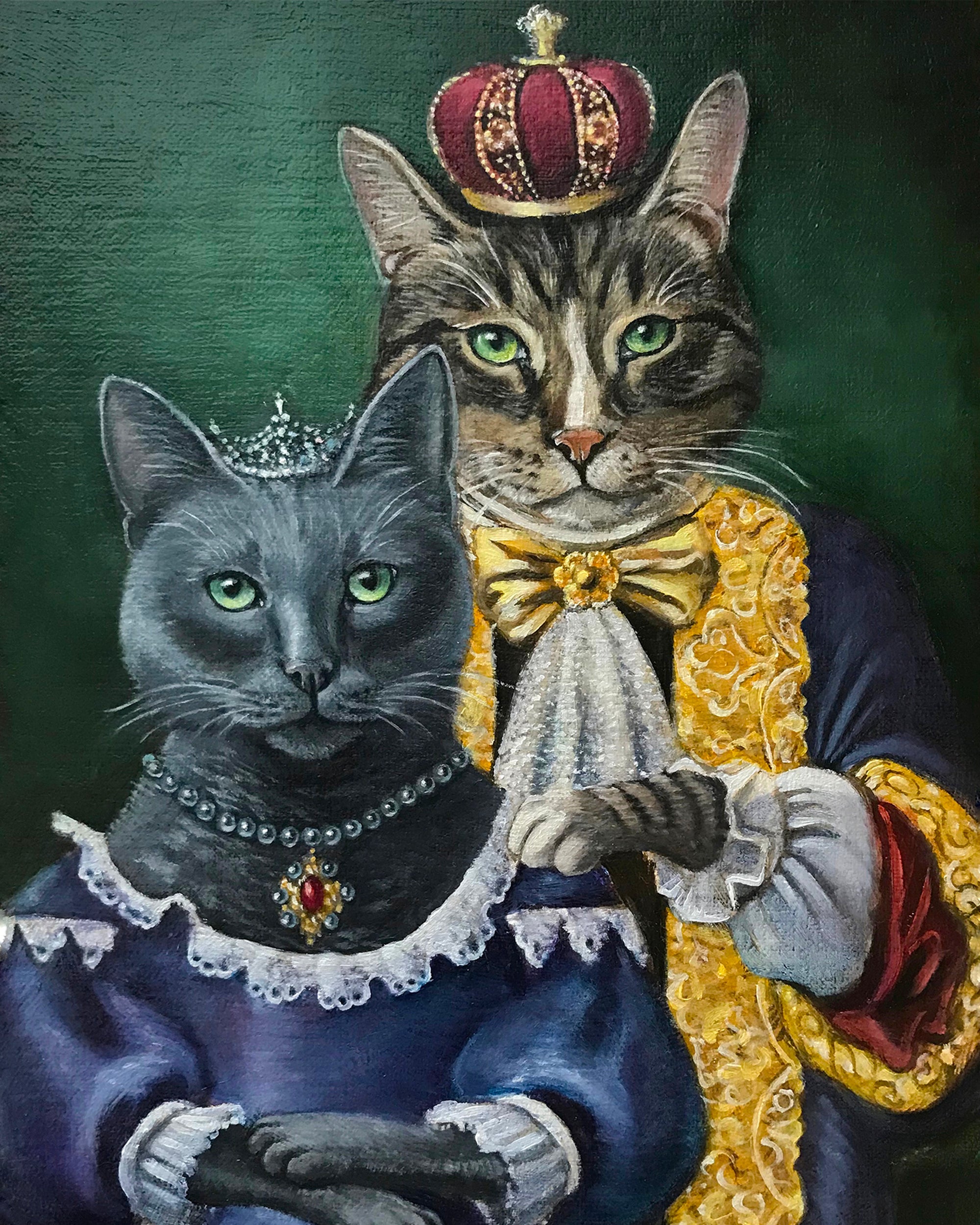 Royal Couple - cat prints