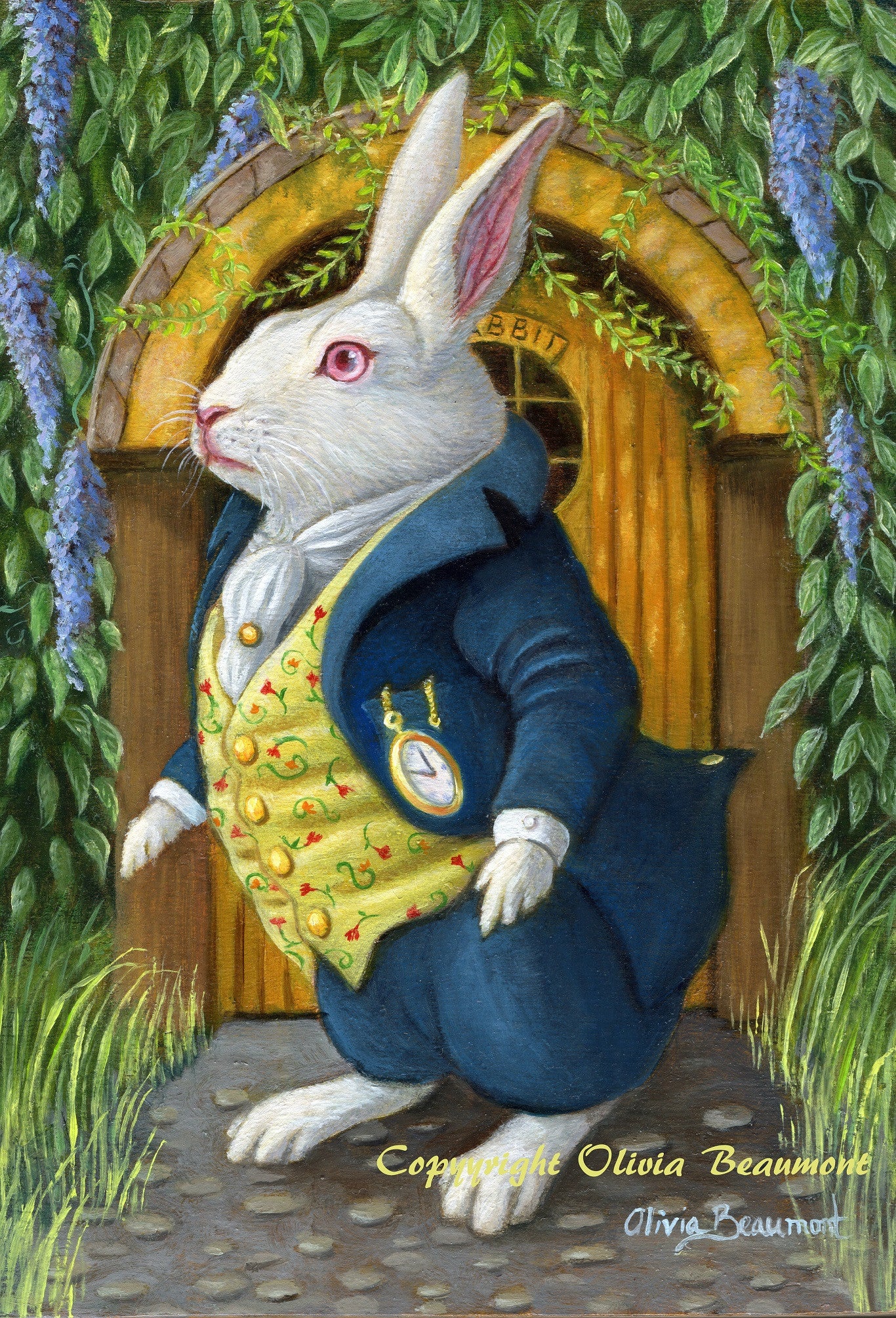 The White Rabbit's Door - wonderland print