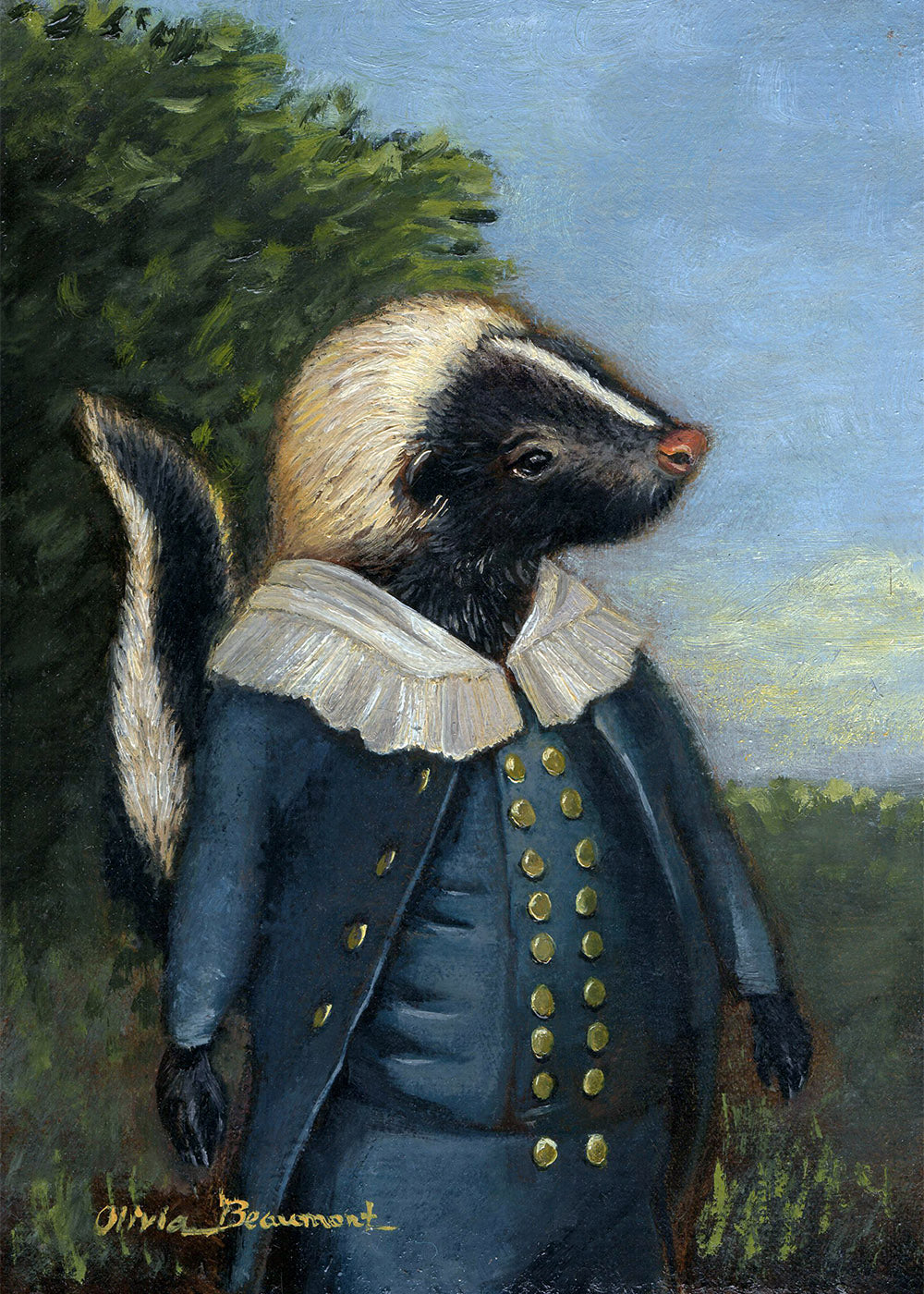 Theodore - skunk prints