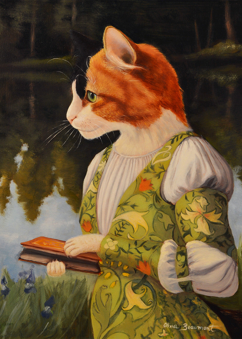 Zooey by the Lake - cat prints